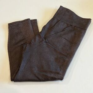 Aerie - xxl, brown/charcoal sweater leggings